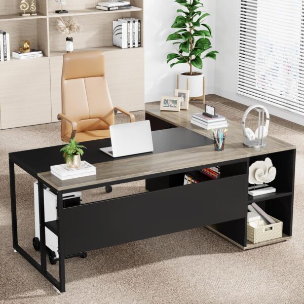 Homely Monarch L-Shape Executive Desk