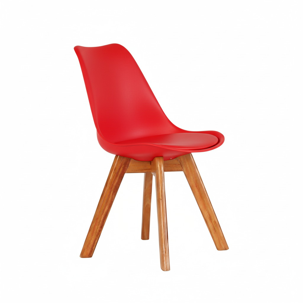 Homely Tulip Chair red