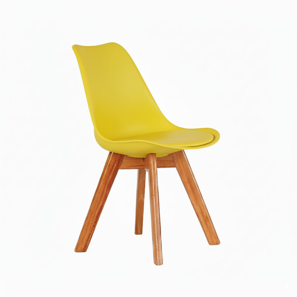 Homely Tulip Chair Yellow