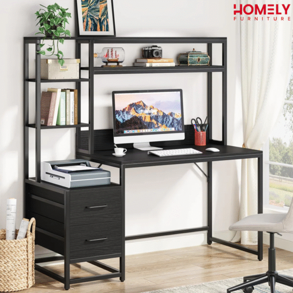 Homely Study Table Urban Frame Hutch
