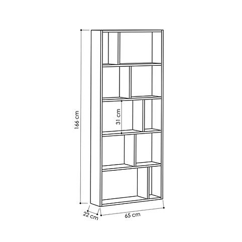 Homely Artisan Display Bookshelf