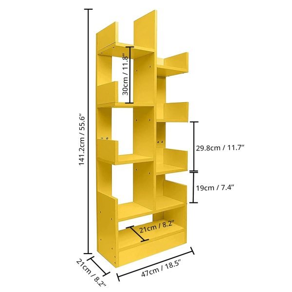 HMB-S04 (3) Nova Geometric Tree Bookshelf